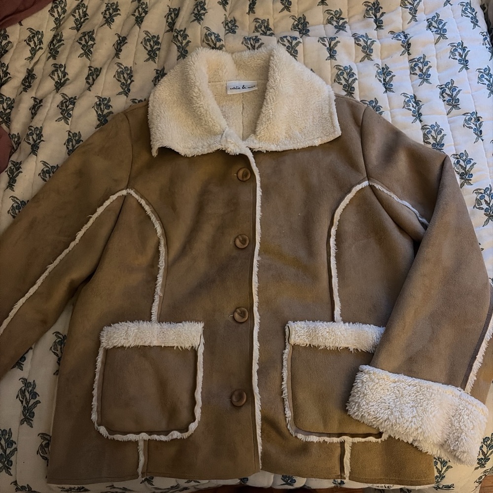 Women's Tan faux fur Jacket